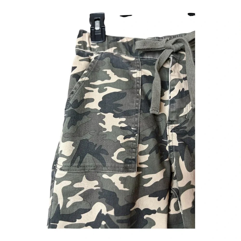 Mica Denim Camouflage High-Rise Utility Joggers